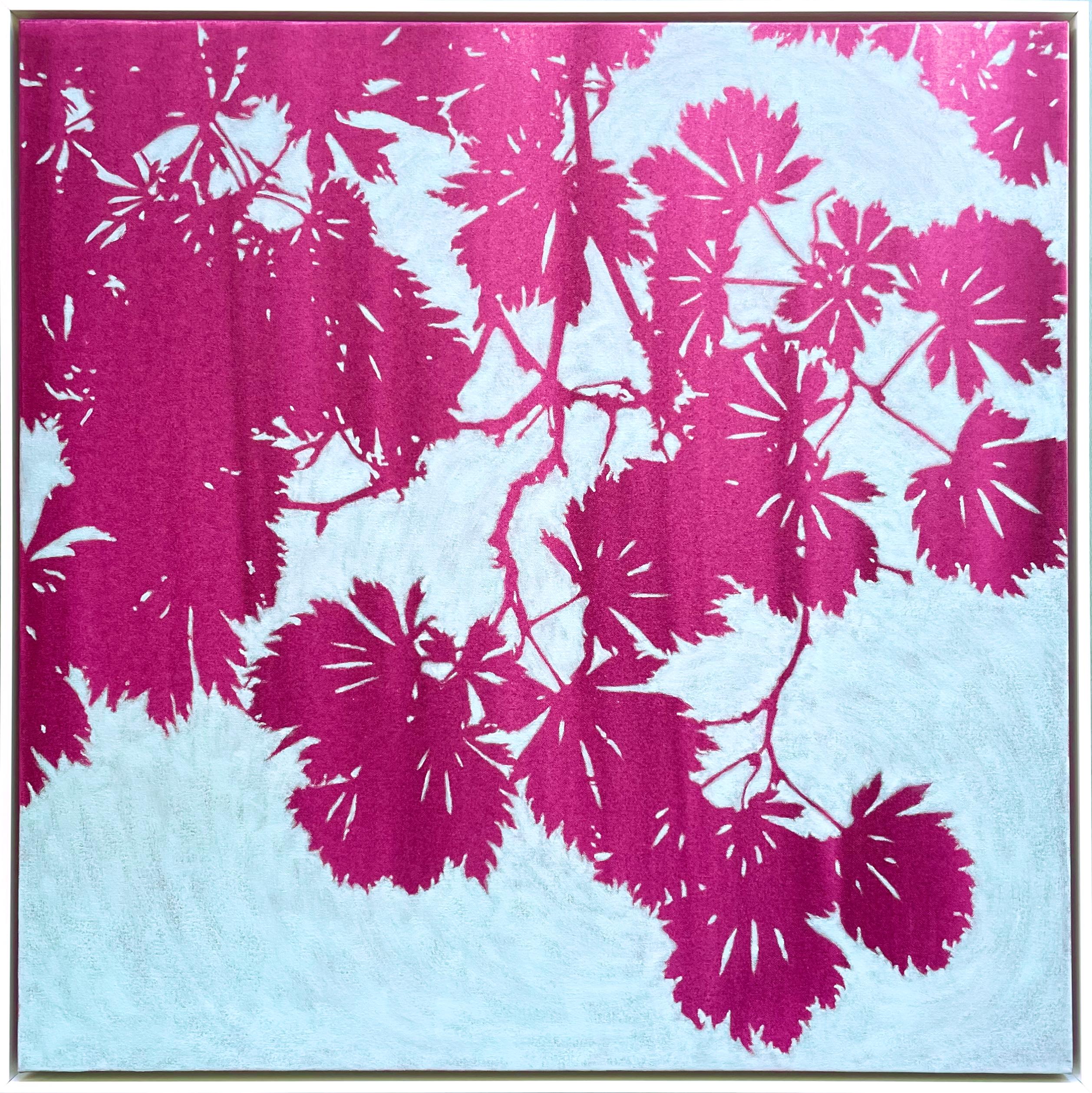 Érable japonais au lever du jour (peinture à l
huile 36 x 36 pouces)