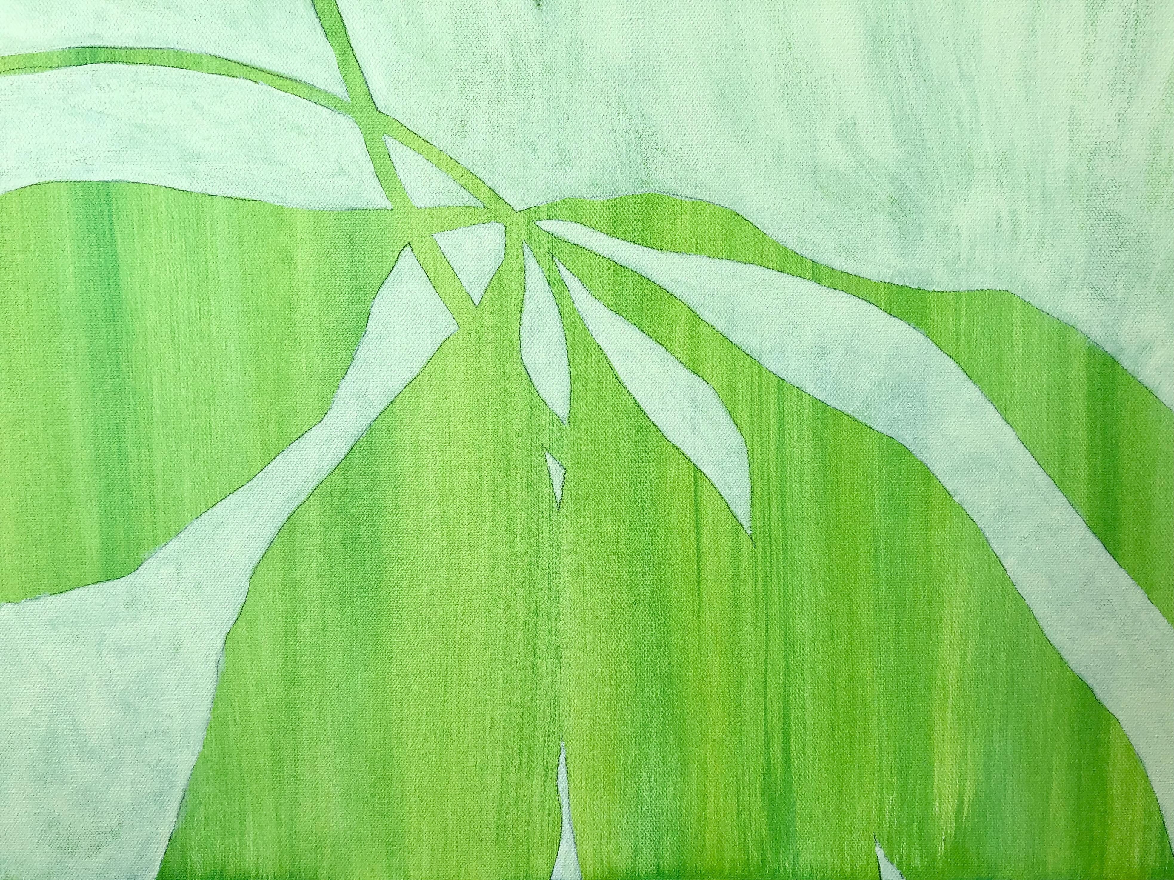 Early Summer Light (peinture acrylique 40 x 30 pouces) - Contemporain Painting par Christine So