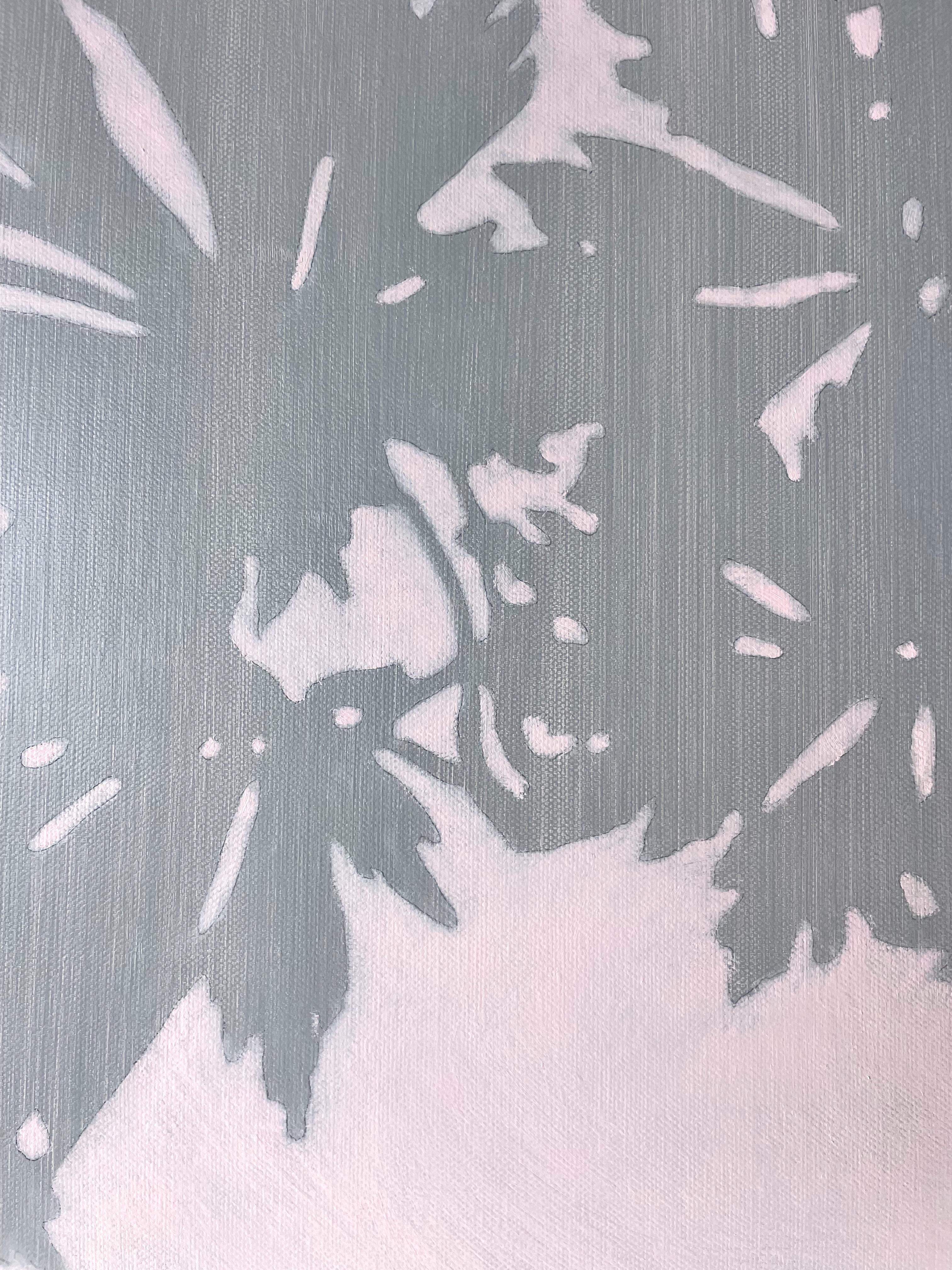 Erstes Licht ( 36 x 36 Zoll Ölgemälde) (Braun), Still-Life Painting, von Christine So