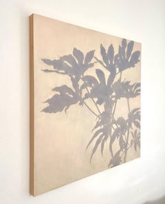 Muro del jardín (pintura al óleo de 30 x 30 pulgadas sobre panel de madera de abedul)