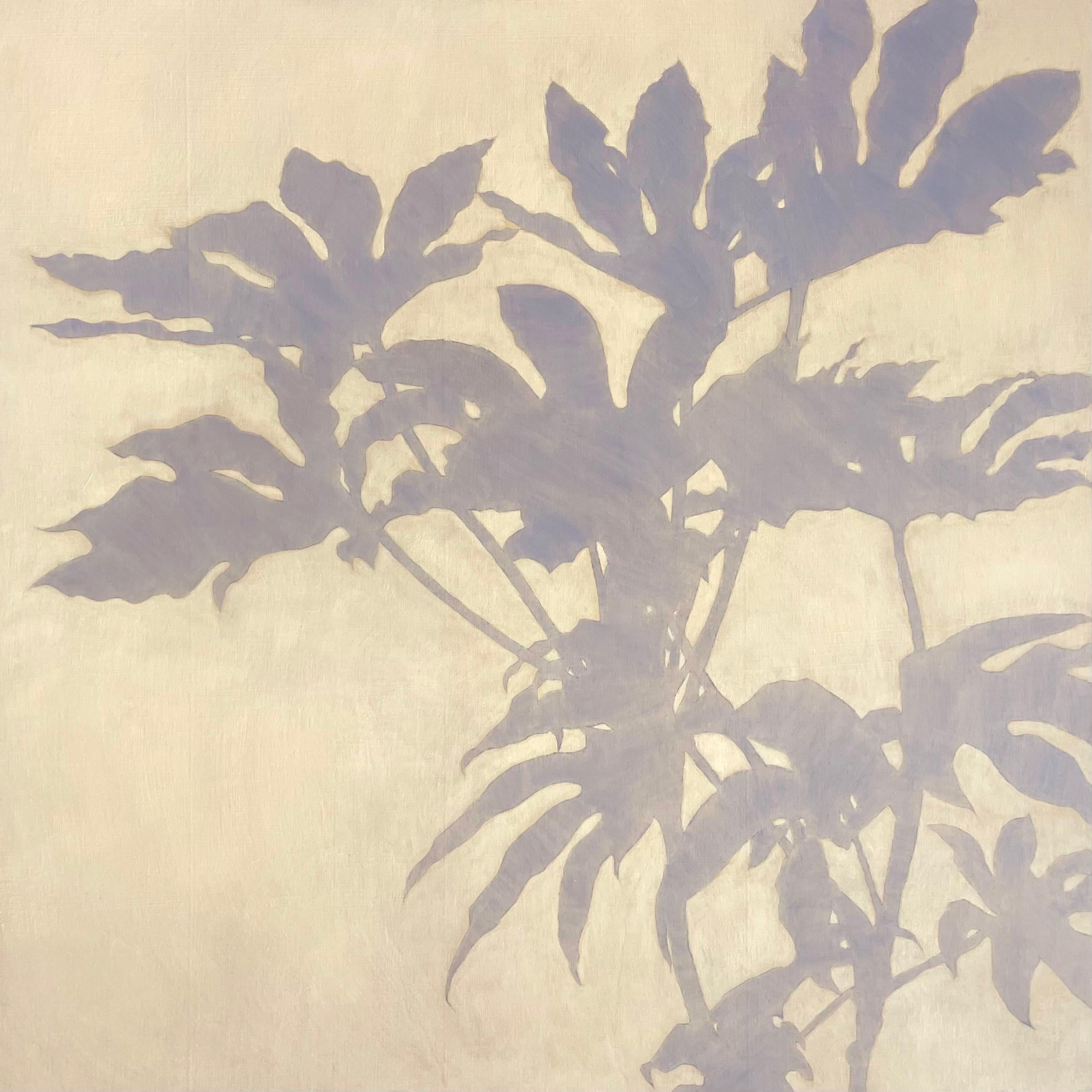 Garden Wall (30 x 30 inch oil painting on birch wood panel)
