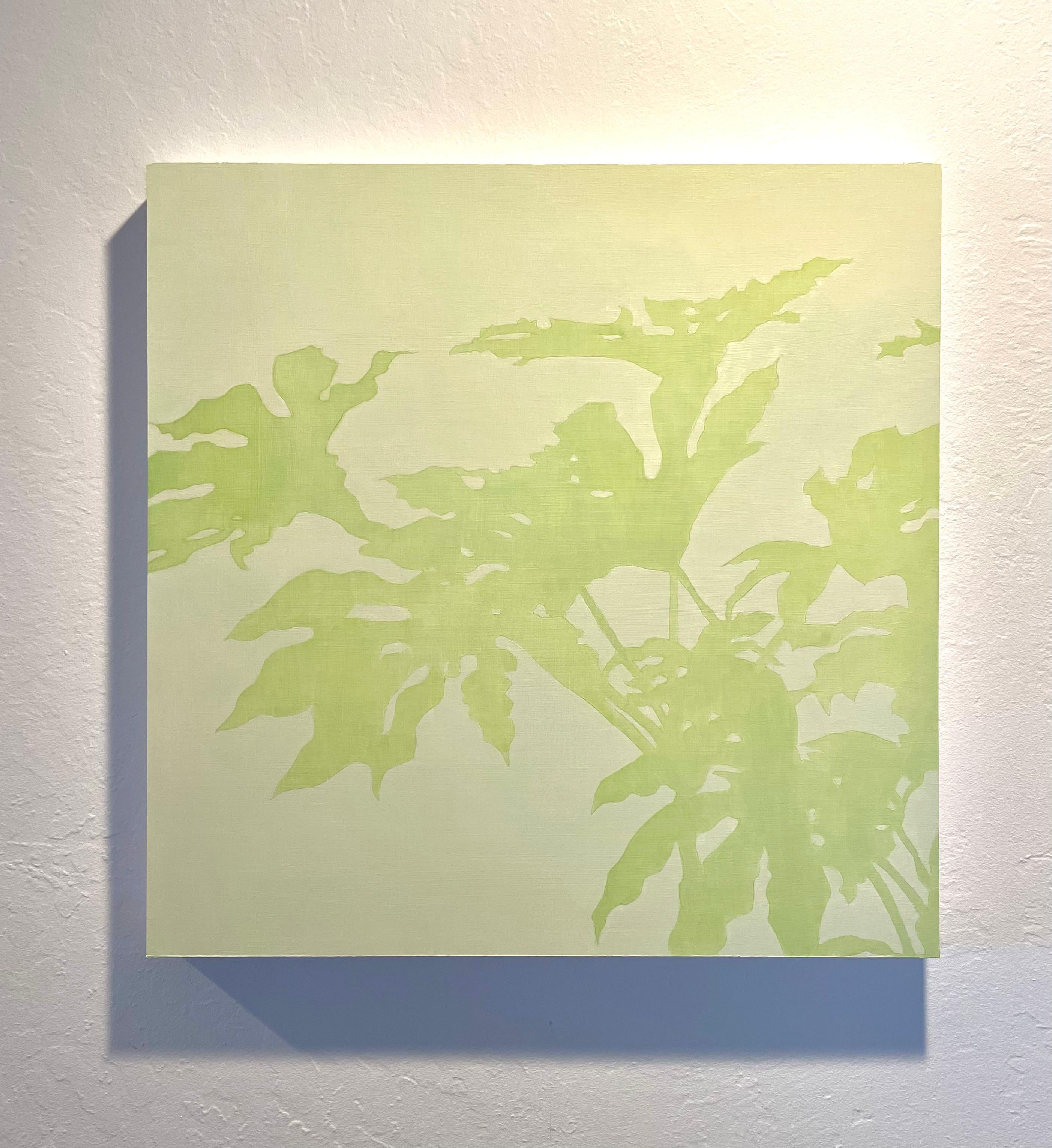 Spring Garden (dipinto a olio su pannello di betulla 24 x 24 pollici) - Painting di Christine So