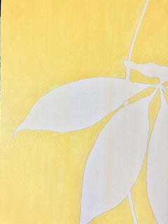 Sunlight Acrylic Painting, Contemporary Botanical Art, 40 x 30 Inch