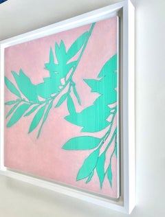 Amanecer Bay Laurel (Cuadro acrílico enmarcado de 13 x 13 pulgadas sobre panel de madera)