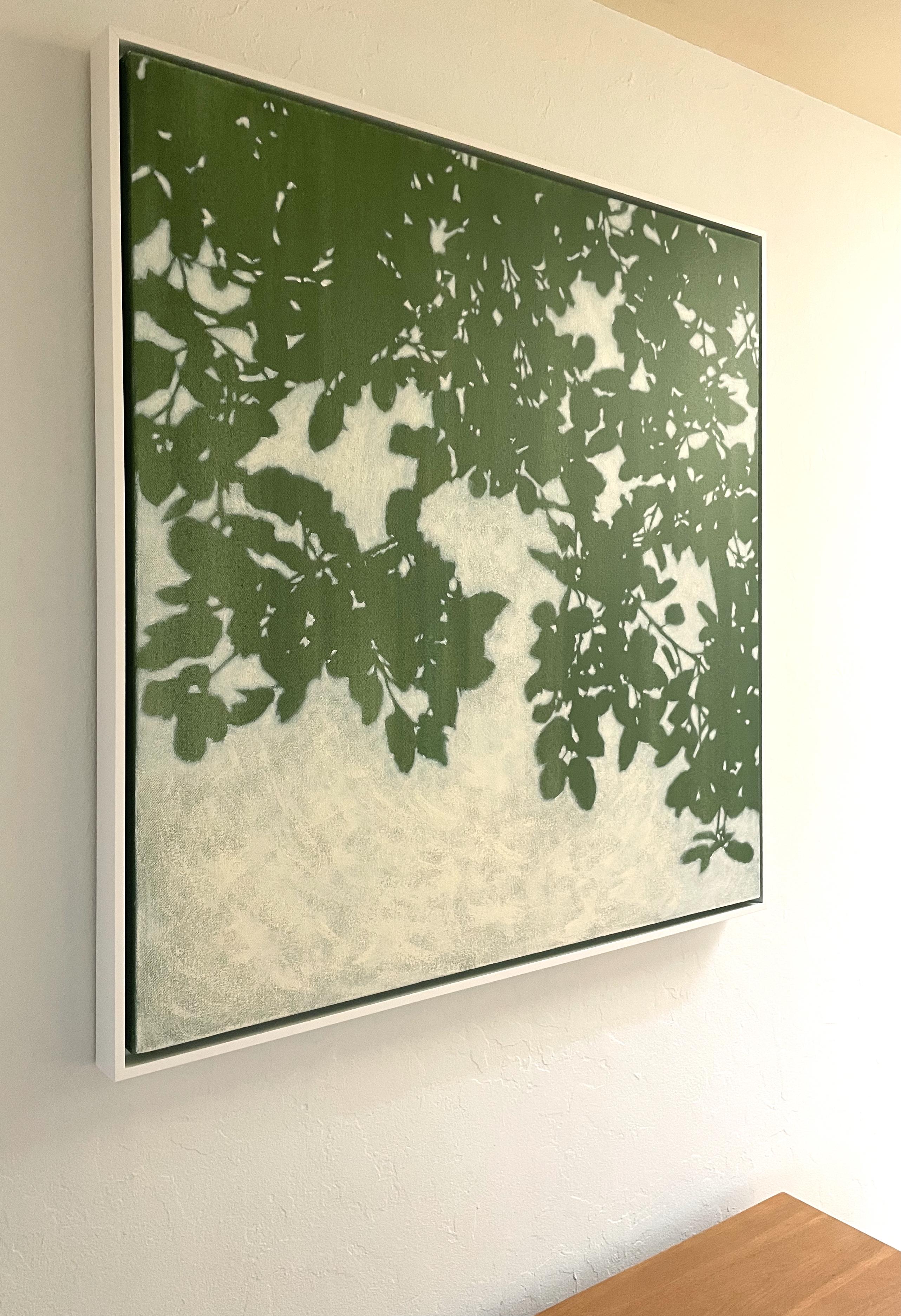 Chêne au lever du soleil (peinture acrylique sur toile 36 x 36