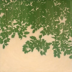 Sunset Oak (Framed 36 x 36 inch acrylic painting)