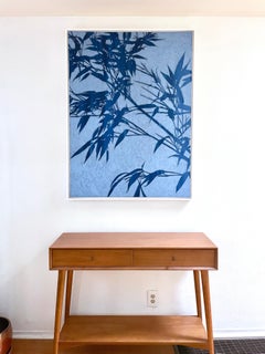 Twilight Bamboo (Framed acrylic painting: 50 x 38 inches)