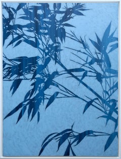 Twilight Bamboo (Framed acrylic painting: 50 x 38 inches)