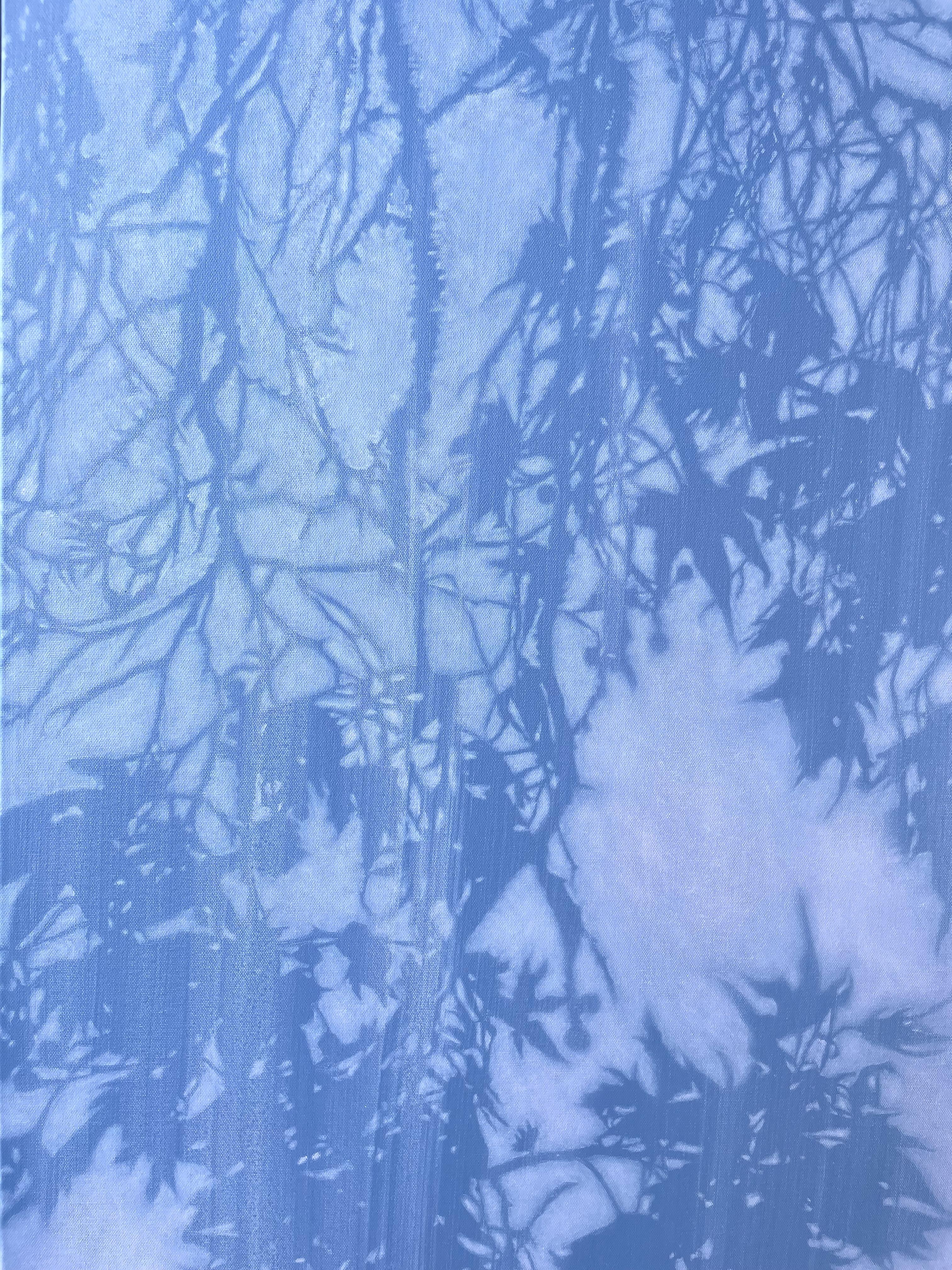 A Winter Light (peinture acrylique de 60 x 36 pouces) en vente 4