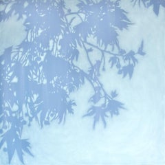 Pintura acrílica Amanecer de invierno, Paisaje contemporáneo, 30x30 pulgadas