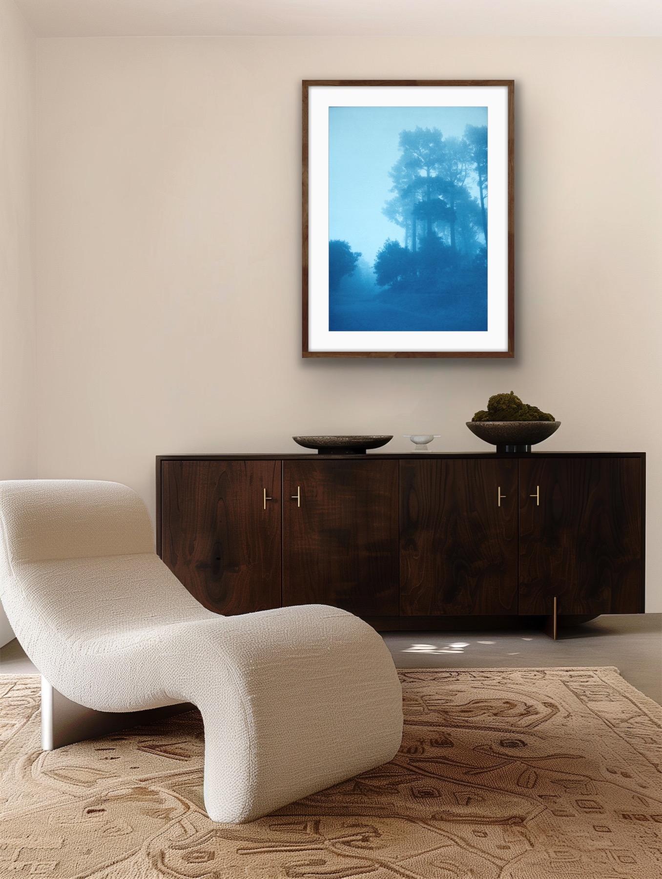 Caminante No Hay Camino (cyanotype imprimé à la main, 35 x 23