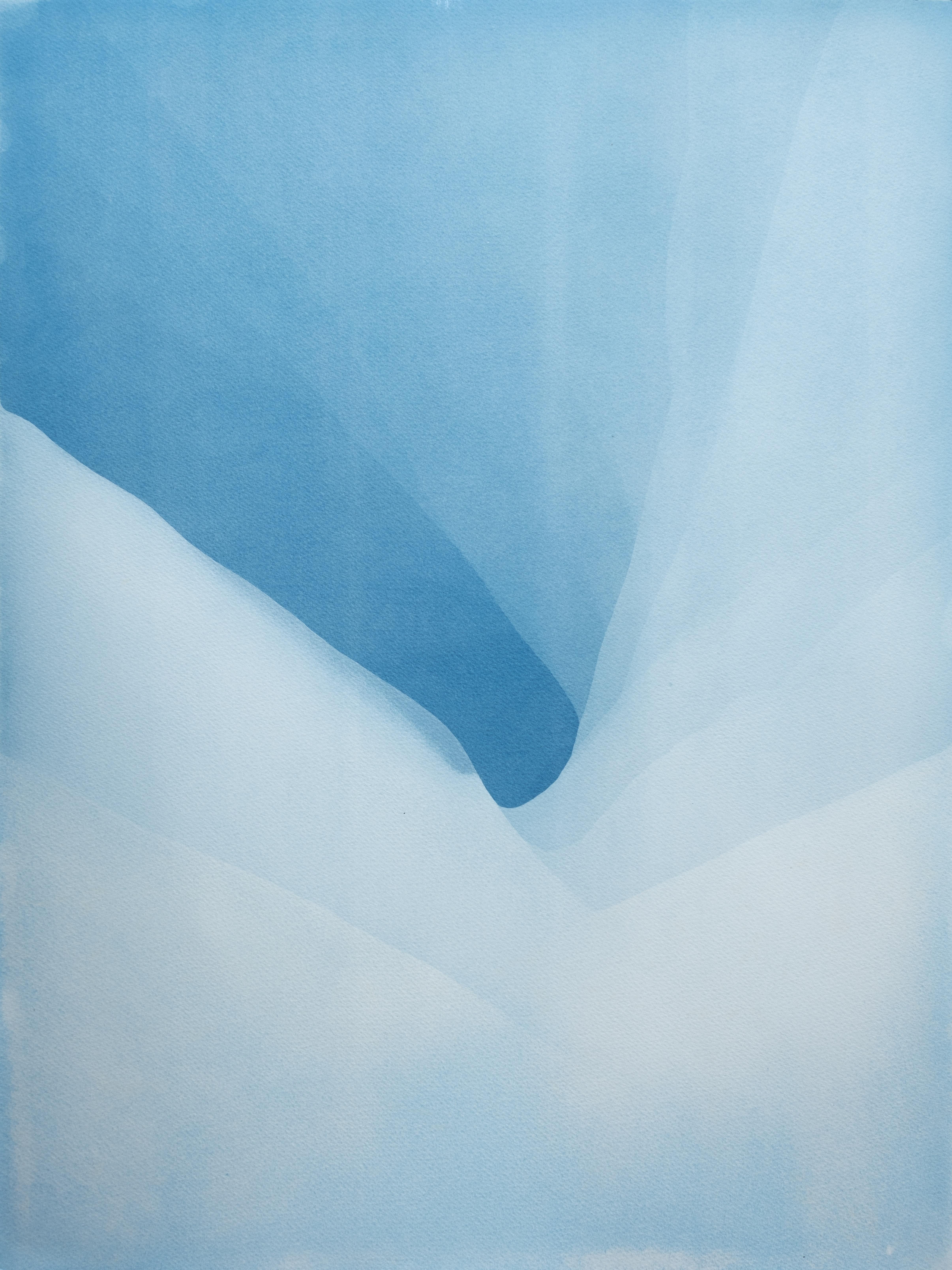 Eternity (24 x 18 inch abstract cyanotype)