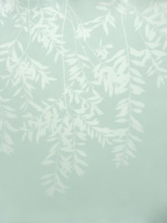 Green Willow I (24 x 18 inch hand-printed cyanotype)