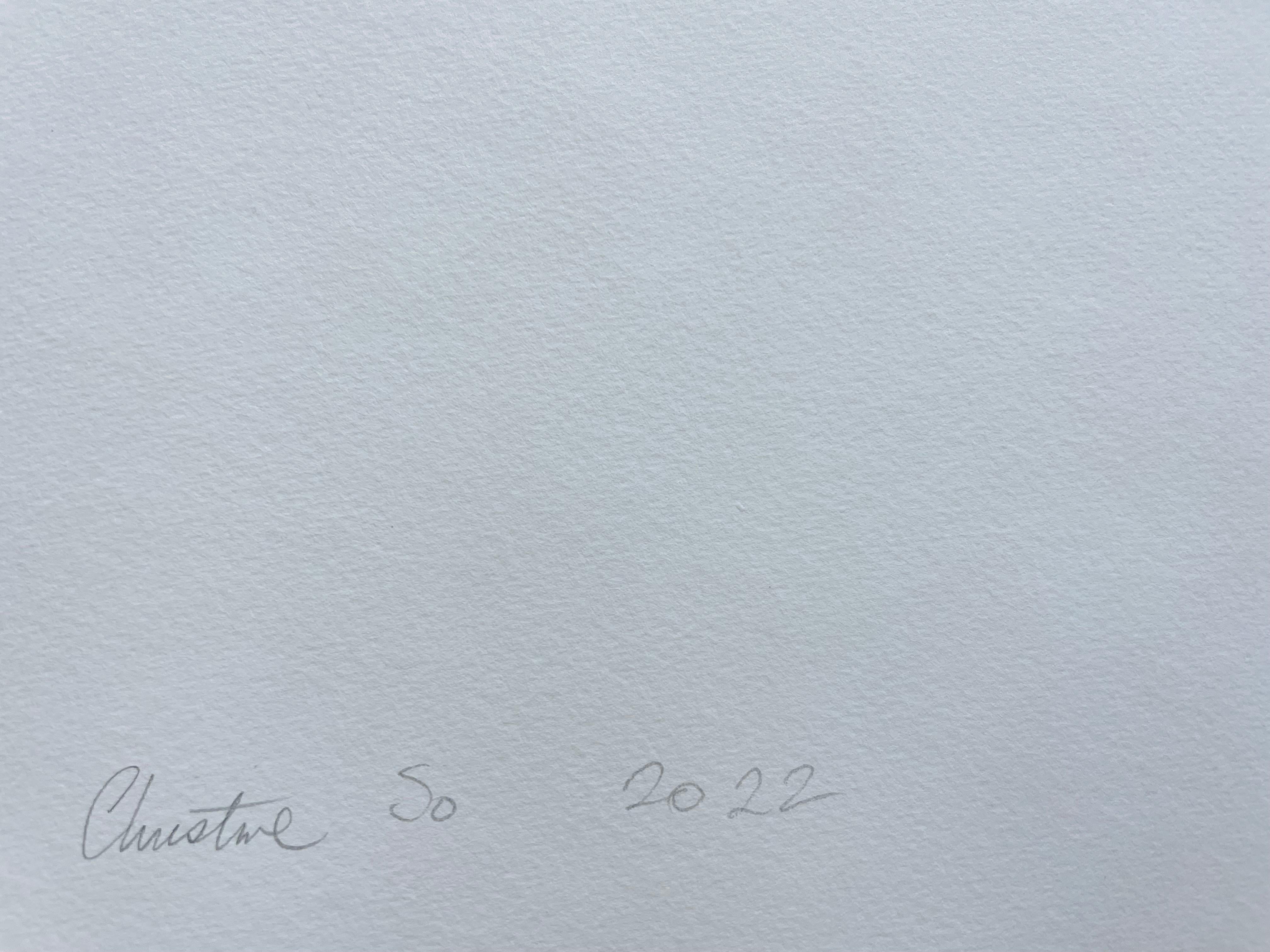 Brezza di giugno (cianotipo botanico stampato a mano, 18 x 36 pollici) in vendita 12
