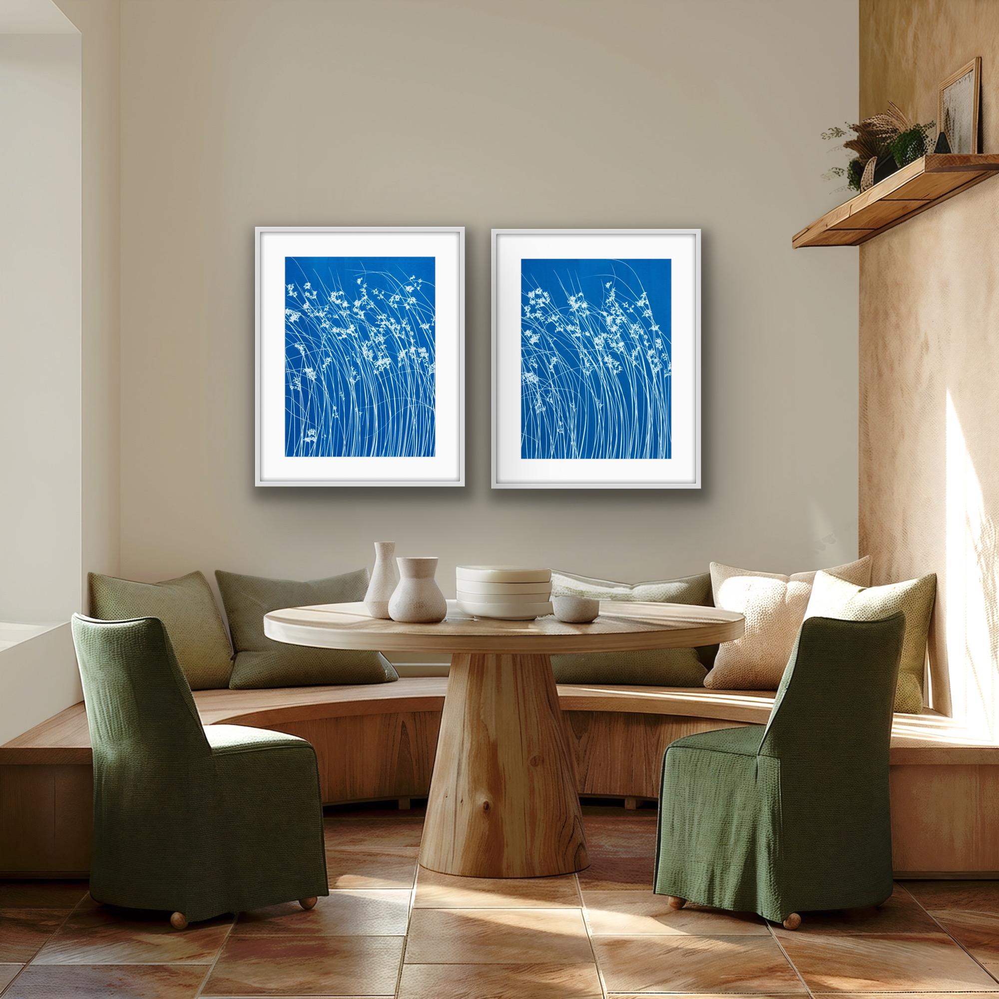Late Summer Wild Grass Diptych  (two 24 x 18