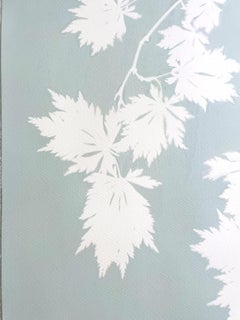 Misty Maple I: Monotype Cyanotype on Archival Paper, 18 x 24 inches, signed
