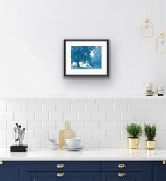 Sunlight on the Meadow (8.5 x 11 inch hand-printed cyanotype)