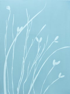 Gray Iris VIII (cyanotype, 24 x 18 inches)