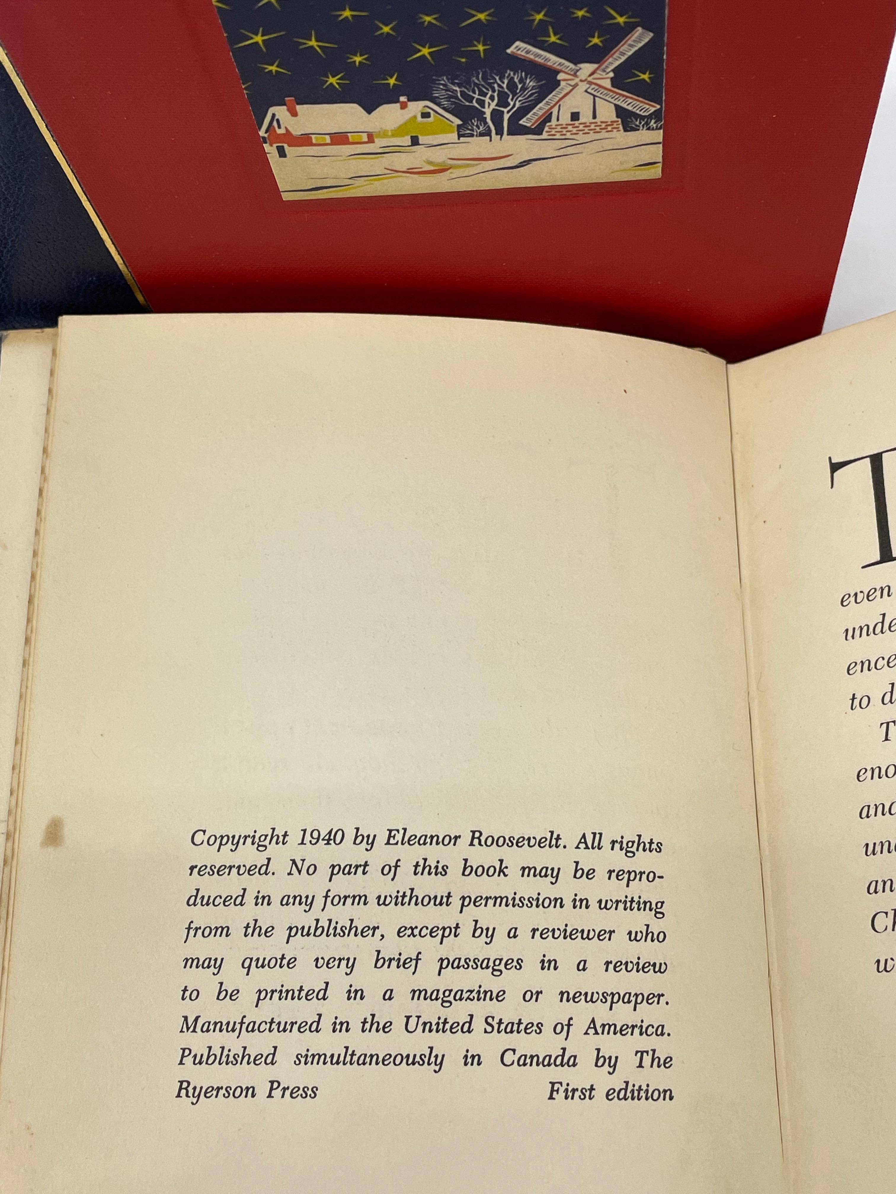 Noël : une histoire, signée par Eleanor Roosevelt, première édition, 1940 Bon état - En vente à Colorado Springs, CO