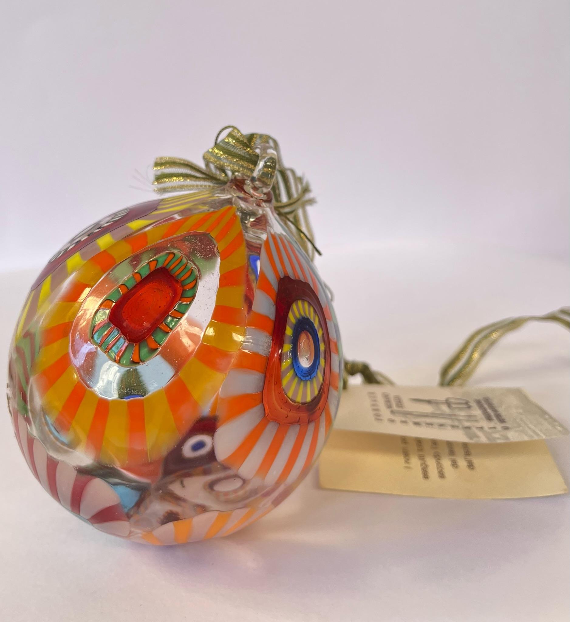 Weihnachtsballen aus Muranoglas „Archimede Seguso und Fornace Formentello“ im Angebot 5