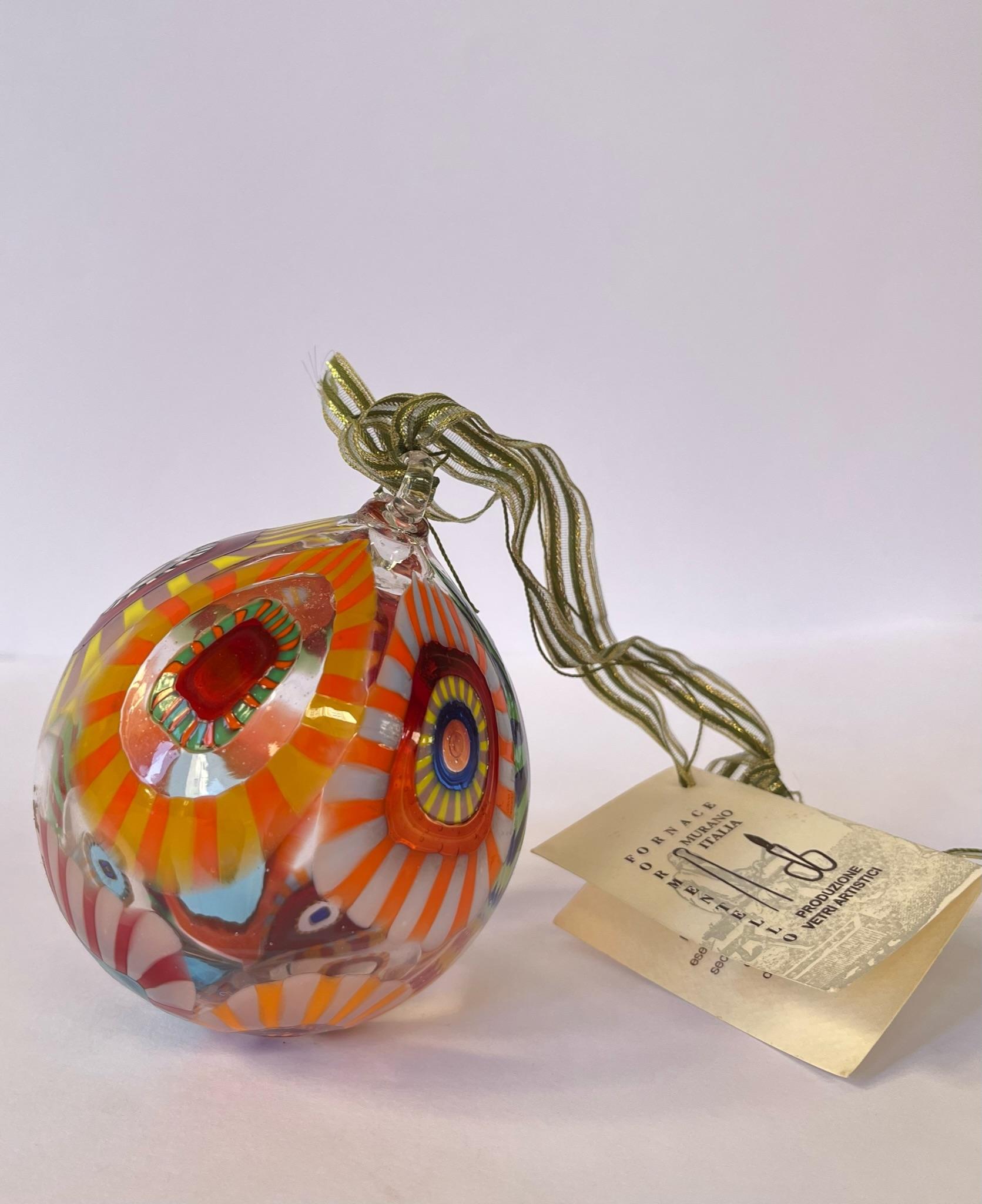 Mid-20th Century Christmas Balls in Murano Glass 'Archimede Seguso and Fornace Formentello' For Sale