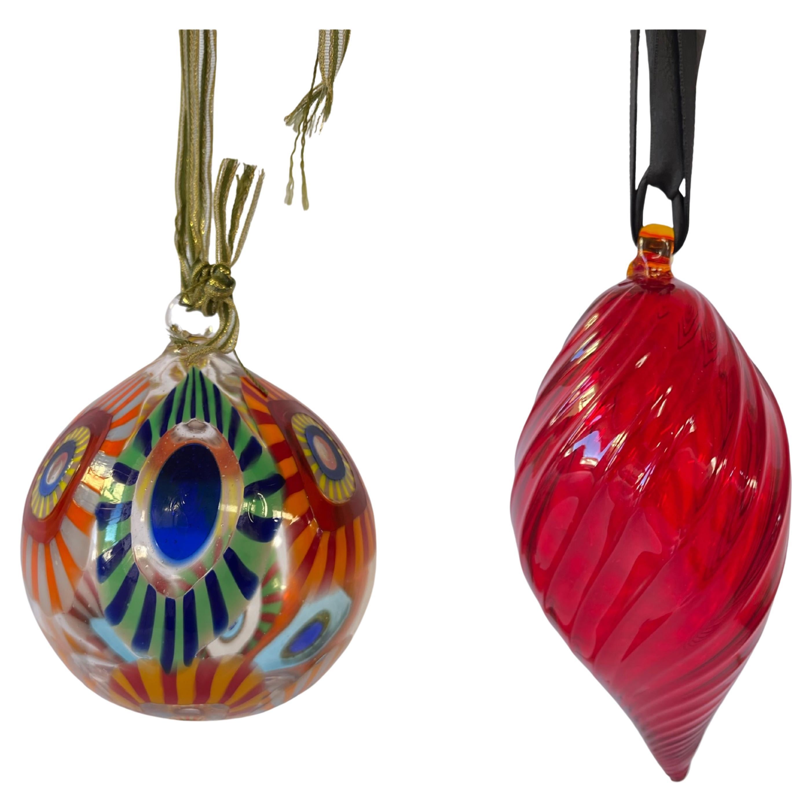 Christmas Balls in Murano Glass 'Archimede Seguso and Fornace Formentello' For Sale