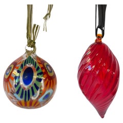 Vintage Christmas Balls in Murano Glass 'Archimede Seguso and Fornace Formentello'