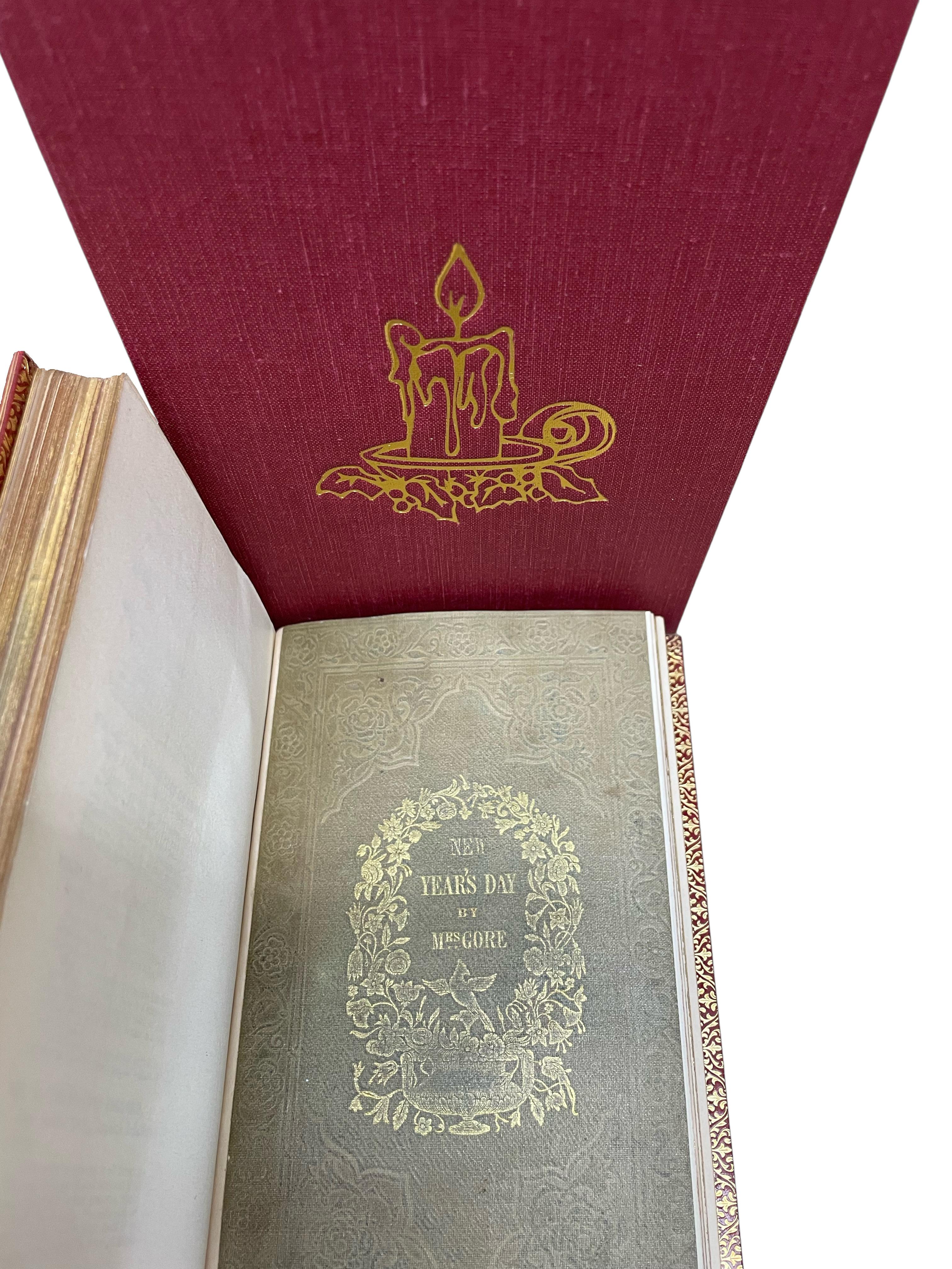 Christmas Books by Mrs. Gore, Illustrated by George Cruikshank, Three Volume Set For Sale 2