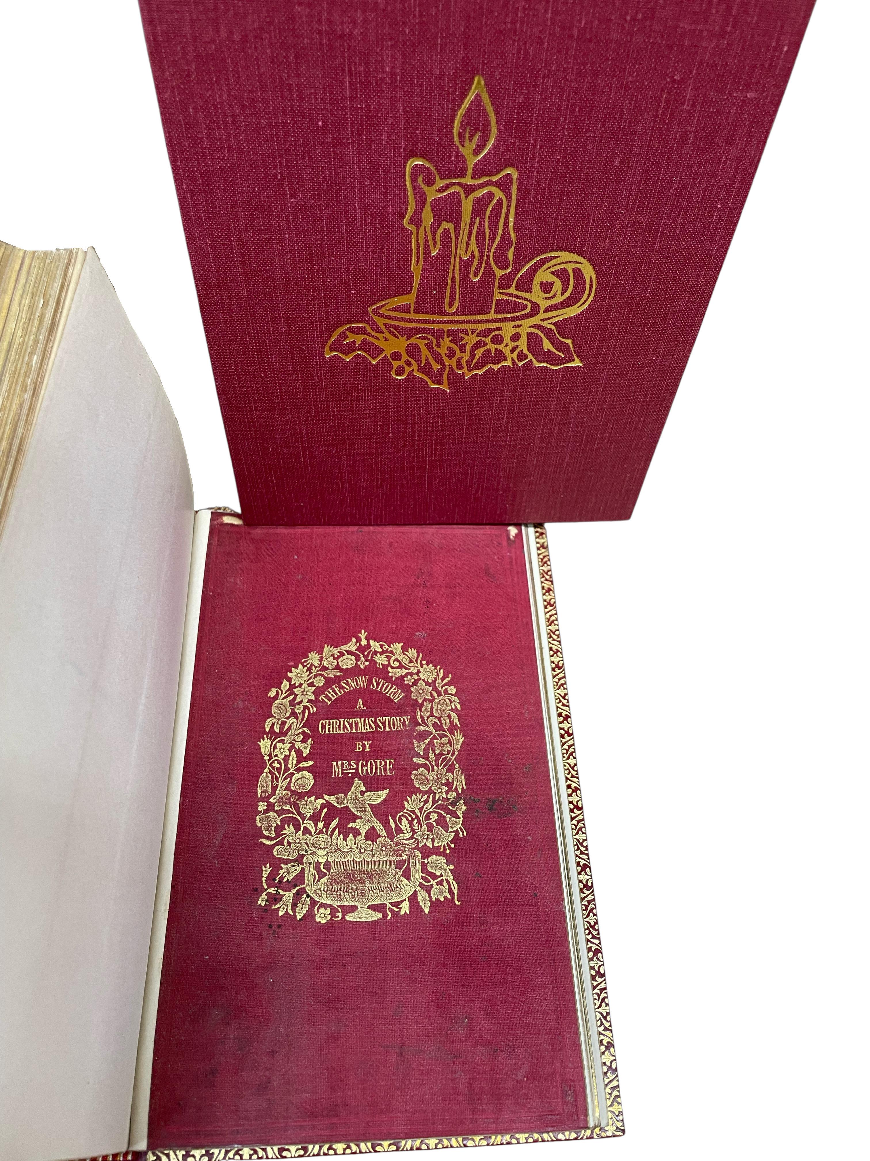 Christmas Books by Mrs. Gore, Illustrated by George Cruikshank, Three Volume Set In Good Condition For Sale In Colorado Springs, CO