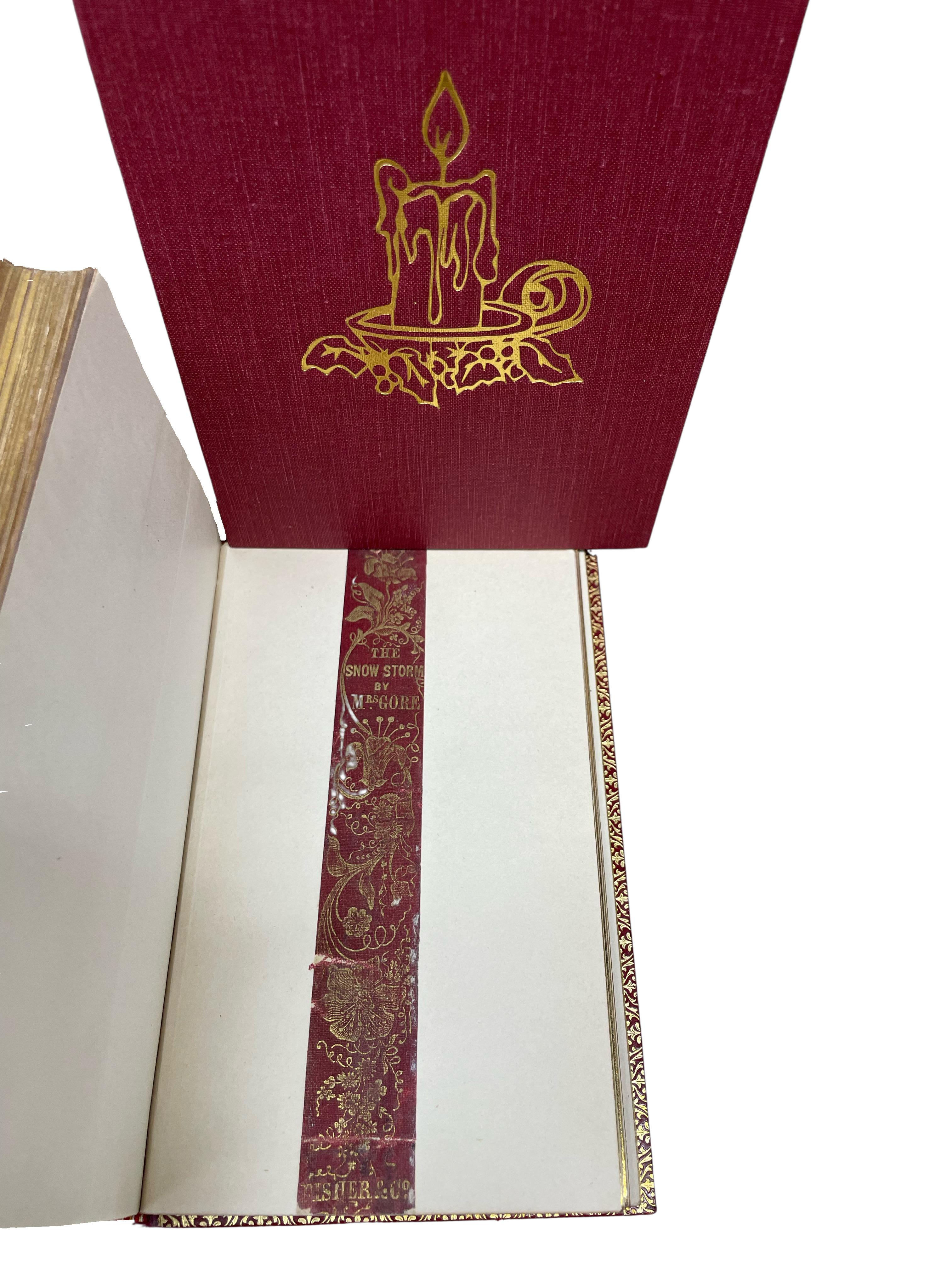 Mid-19th Century Christmas Books by Mrs. Gore, Illustrated by George Cruikshank, Three Volume Set For Sale