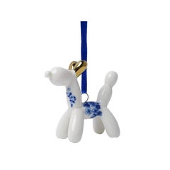 Christmas ceramic ornaments animal in Delfts Bleu