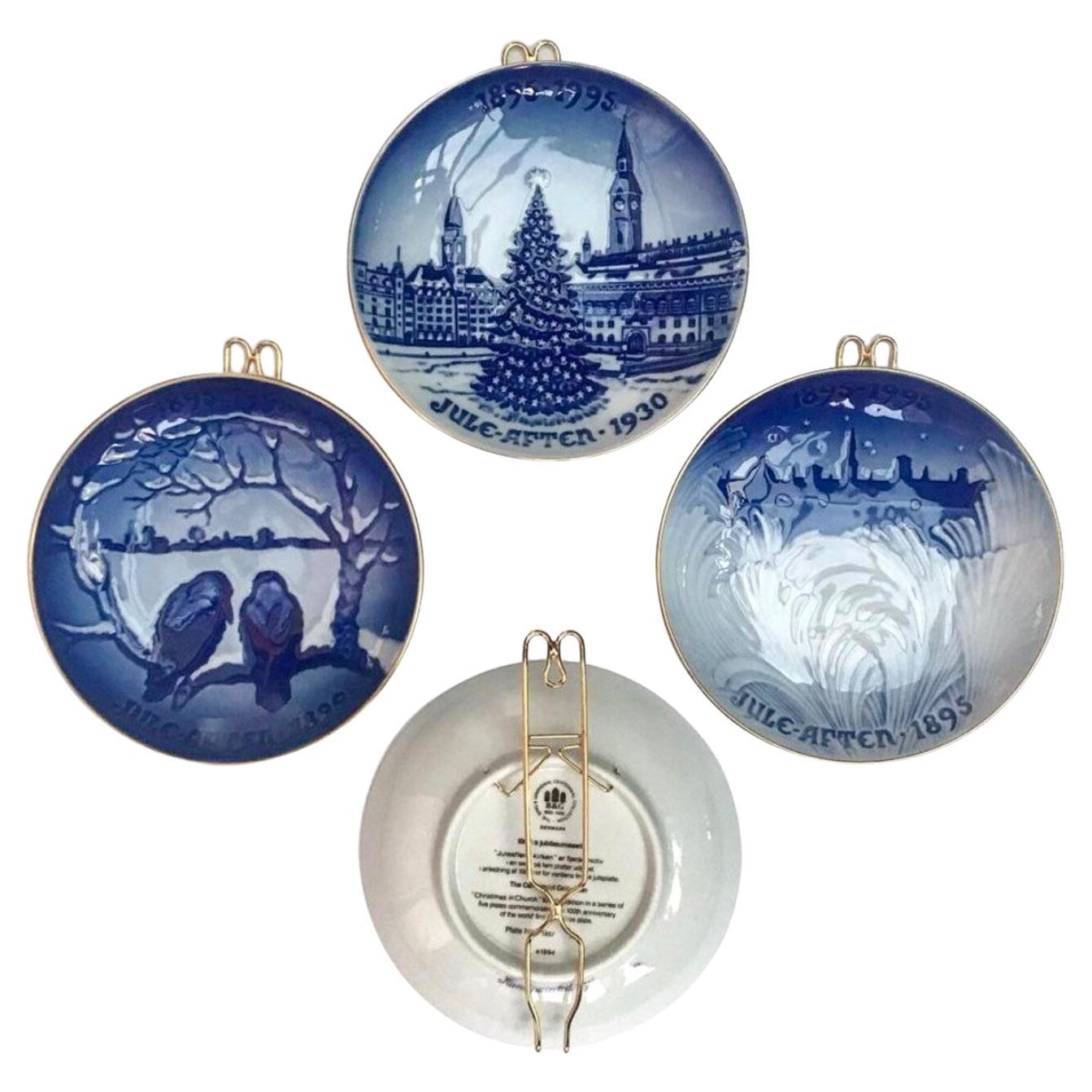 Christmas Collectible Wall Plates from Bing & Grondahl, Vintage For Sale