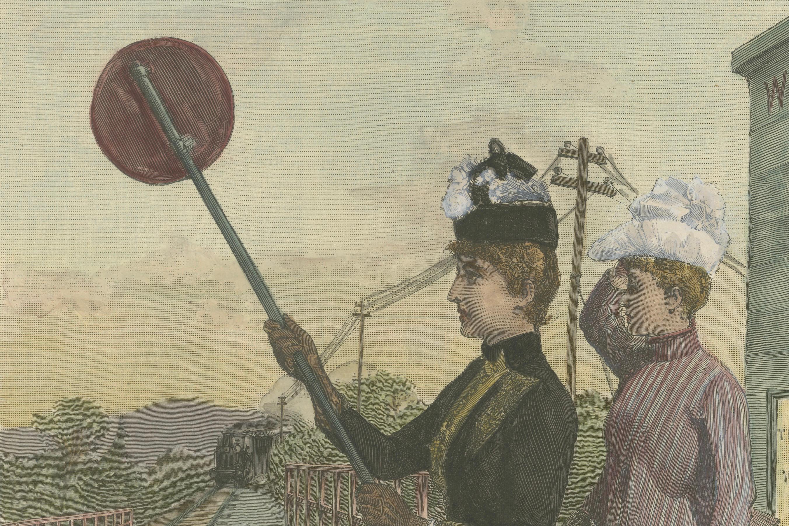 Mid-19th Century Christmas in Australia: Stopping the Train for a Christmas Party, 1889 For Sale