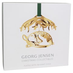 Christmas Ornament Featuring A Reindeer Made In Brass & 18 Karat Gold From 2023