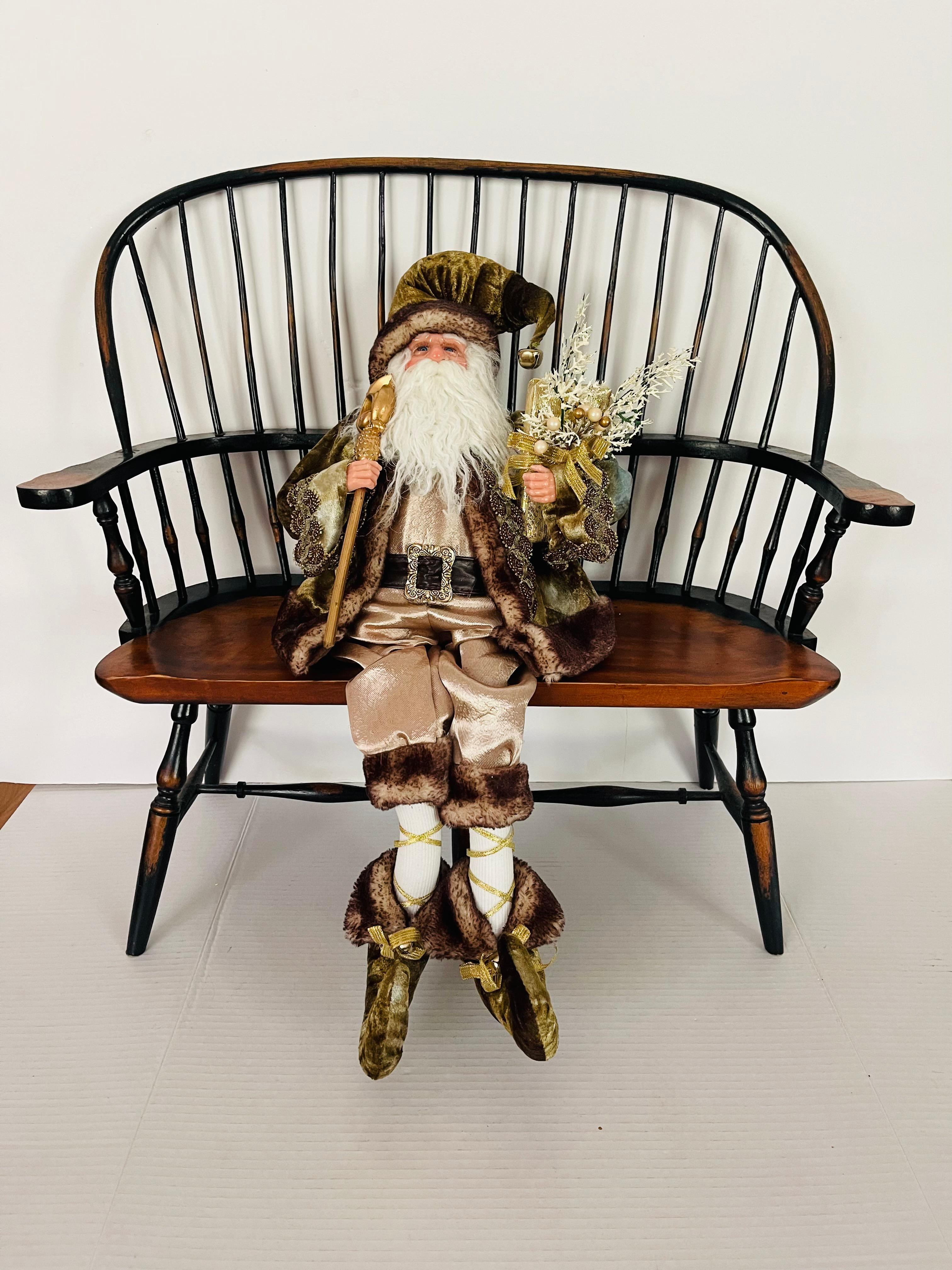 Americano Albero di Natale di Babbo Natale con panchina Carro di Natale con giocattoli in vendita