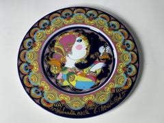Christmas Songs Plate by Bjorn Wiinblad for Rosenthal from 1980