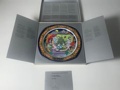 Christmas Songs Plate by Bjorn Wiinblad for Rosenthal from 1986