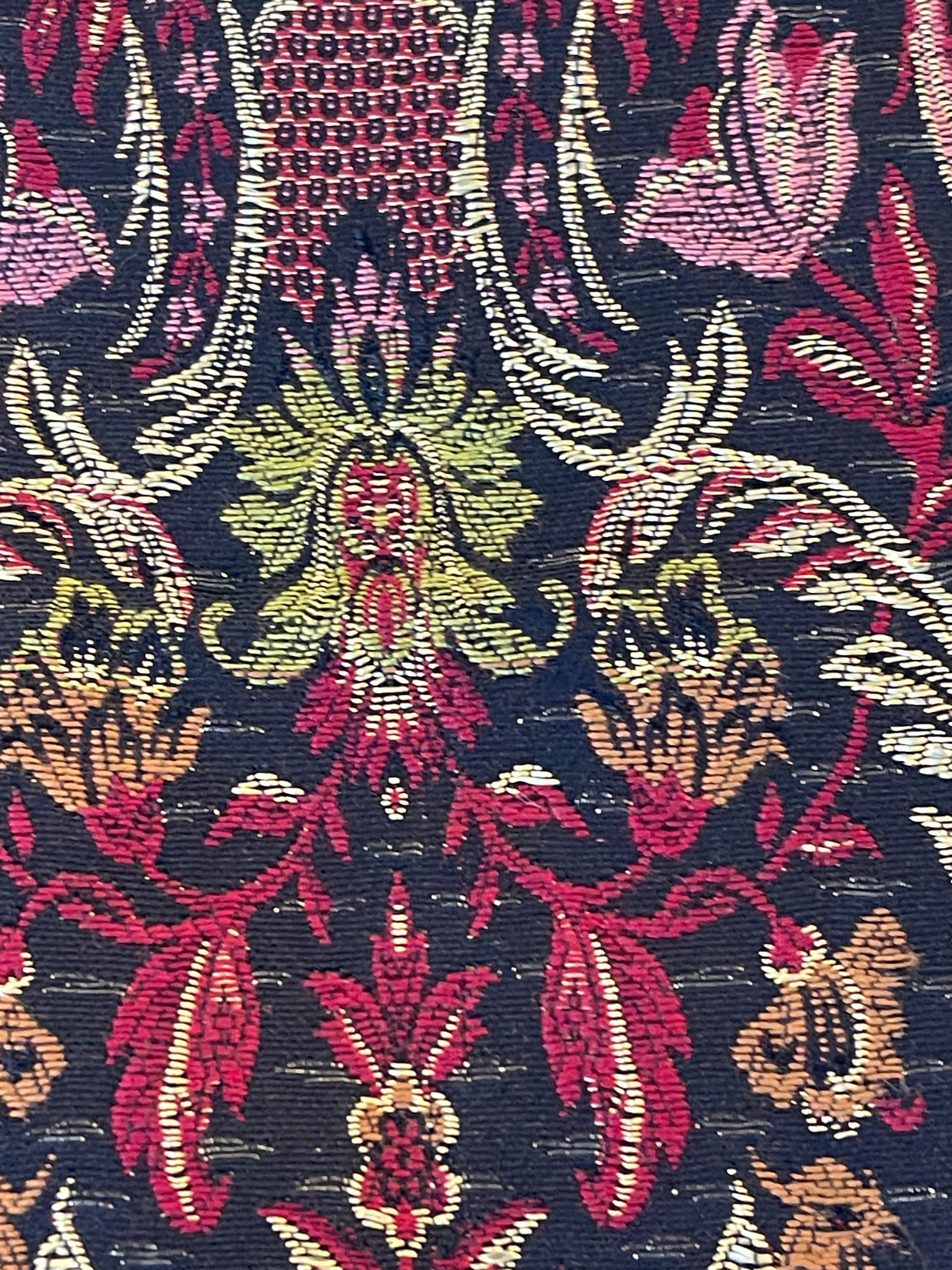 Americano Calza di Natale in velluto broccato in vendita