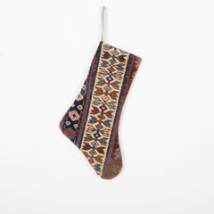 Christmas Stocking Made from Caucasian Rug Fragments