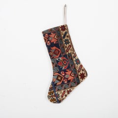 Christmas Stocking Made from Caucasian Rug Fragments