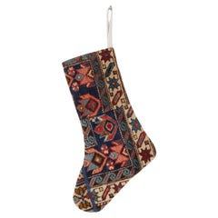 Christmas Stocking Made from Caucasian Rug Fragments