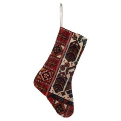 Christmas Stocking Made from Caucasian Rug Fragments Christmas Stocking Made from Caucasian Rug Fragments