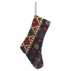 Christmas Stocking Made from Caucasian Rug Fragments Christmas Stocking Made from Caucasian Rug Fragments