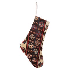 Christmas Stocking Made from Caucasian Rug Fragments