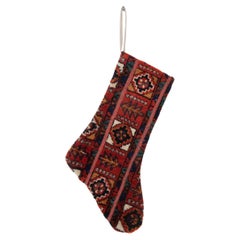 Christmas Stocking Made from Caucasian Rug Fragments Christmas Stocking Made from Caucasian Rug Fragments