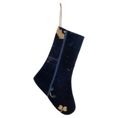 Calza di Natale realizzata con frammenti di tappeti cinesi