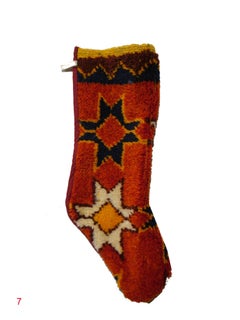 Christmas Stocking One of a Kind Made of 1970s Moroccan Berber Vintage Rug