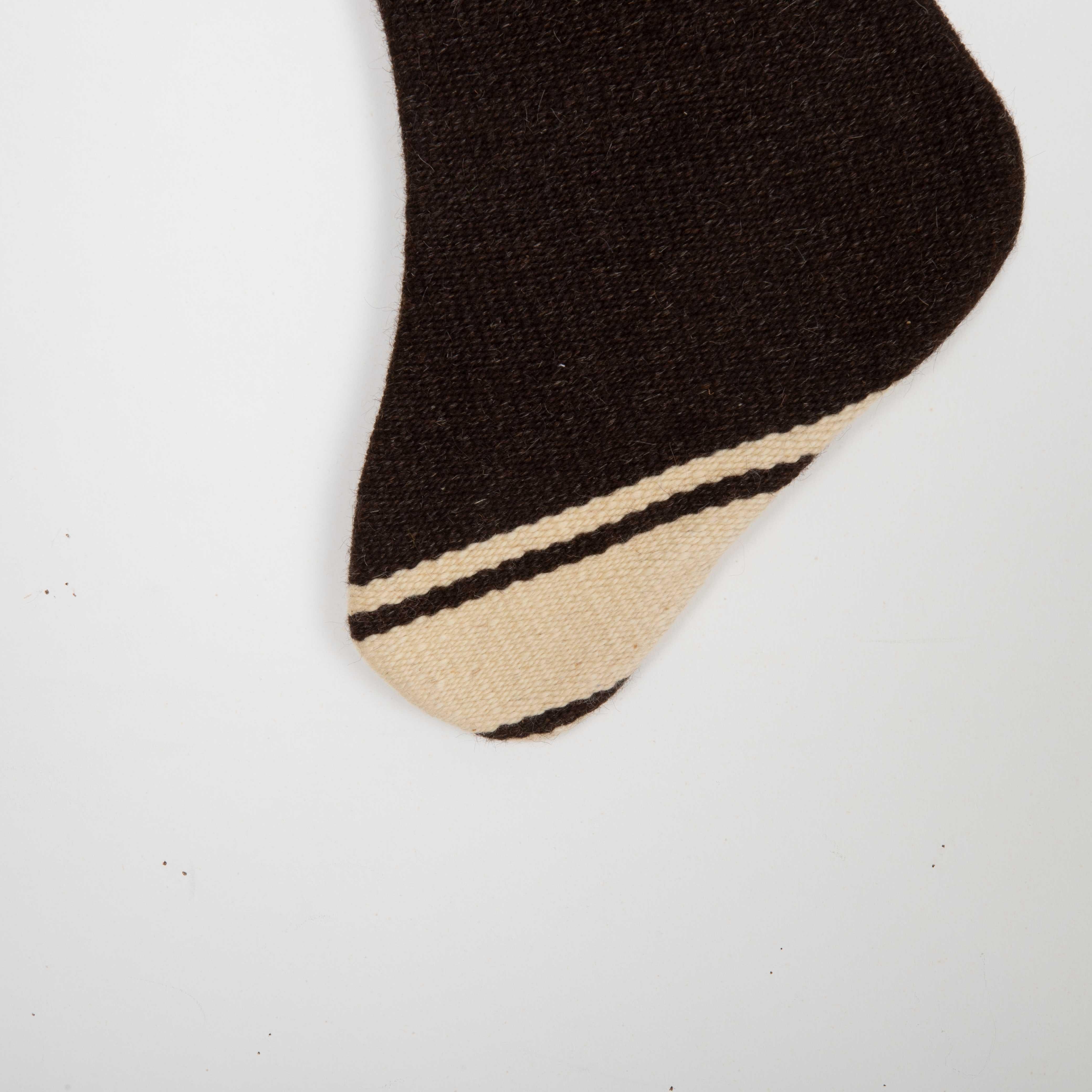 Wool Christmas Stockings Made from Anatolian Kilim Fragments For Sale