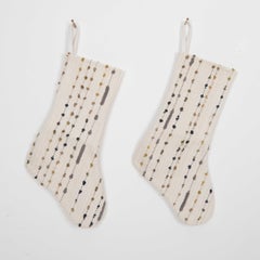 Christmas Stockings Made from Contemporary Anatolian Kilim Fragments
