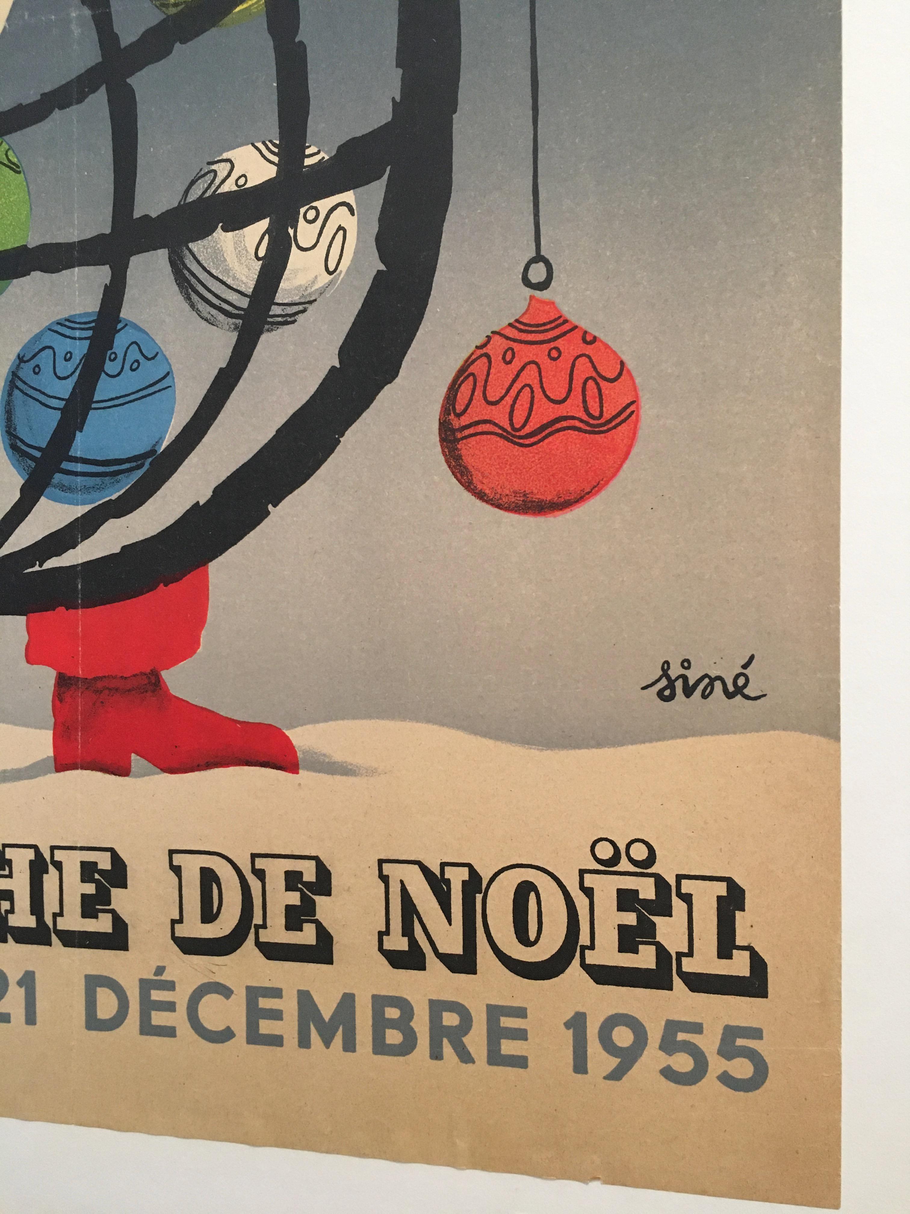 french christmas poster